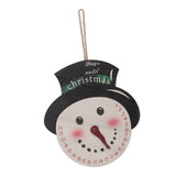 Christmas Day Sign Puppet Man Style 4mm Thickness Lightweight Easy Hanging Poplar Wood Welcome Door Decoration