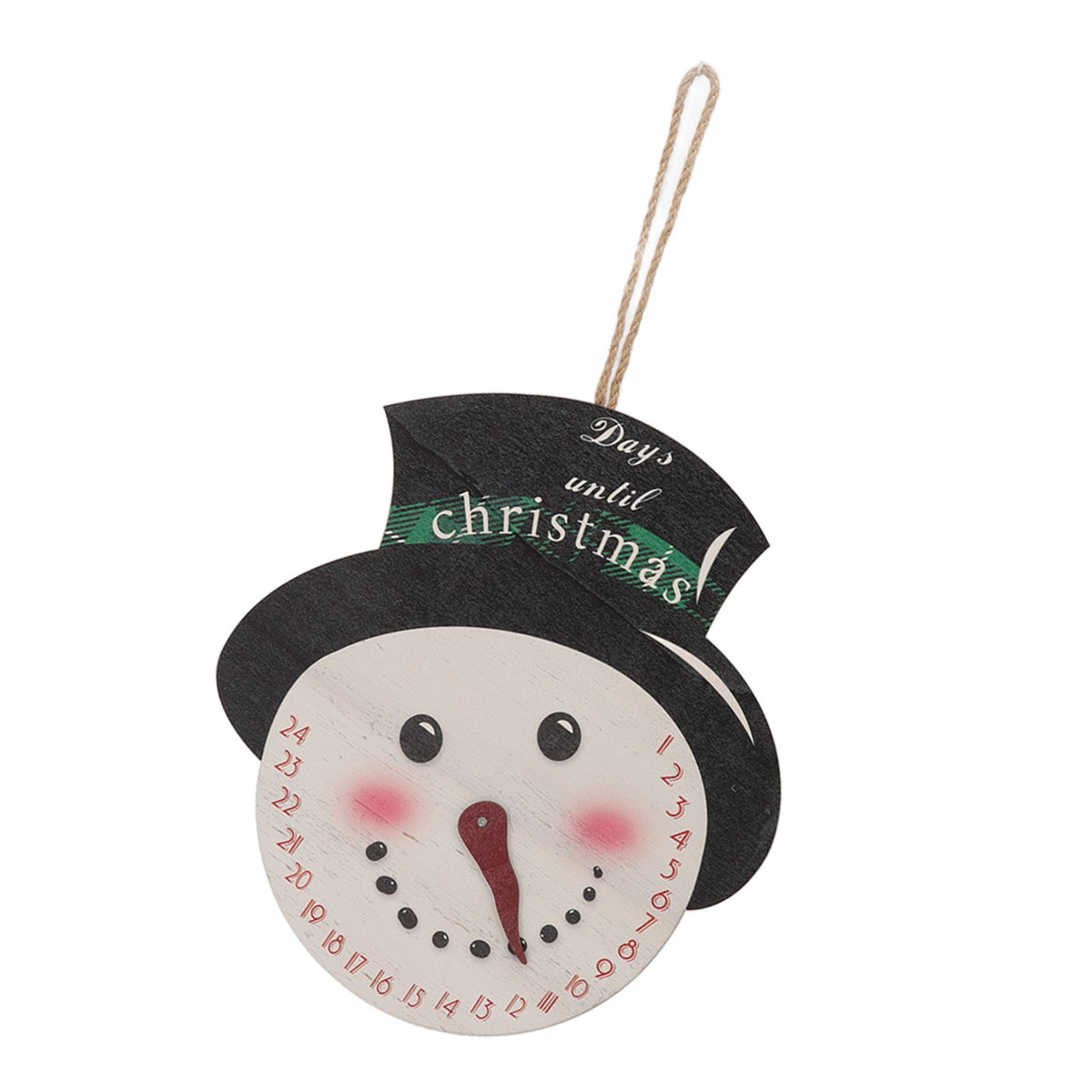 Christmas Day Sign Puppet Man Style 4mm Thickness Lightweight Easy Hanging Poplar Wood Welcome Door Decoration