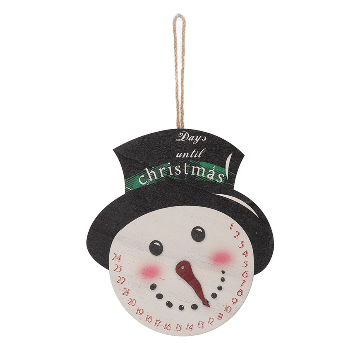Christmas Day Sign Puppet Man Style 4mm Thickness Lightweight Easy Hanging Poplar Wood Welcome Door Decoration
