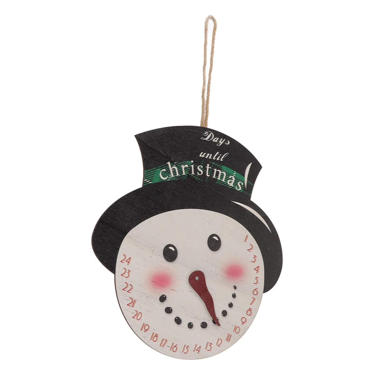 Christmas Day Sign Puppet Man Style 4mm Thickness Lightweight Easy Hanging Poplar Wood Welcome Door Decoration