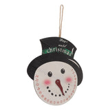 Christmas Day Sign Puppet Man Style 4mm Thickness Lightweight Easy Hanging Poplar Wood Welcome Door Decoration