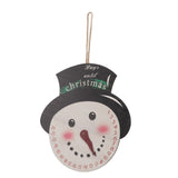 Christmas Day Sign Puppet Man Style 4mm Thickness Lightweight Easy Hanging Poplar Wood Welcome Door Decoration