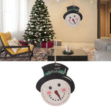 Christmas Day Sign Puppet Man Style 4mm Thickness Lightweight Easy Hanging Poplar Wood Welcome Door Decoration - Extra Image