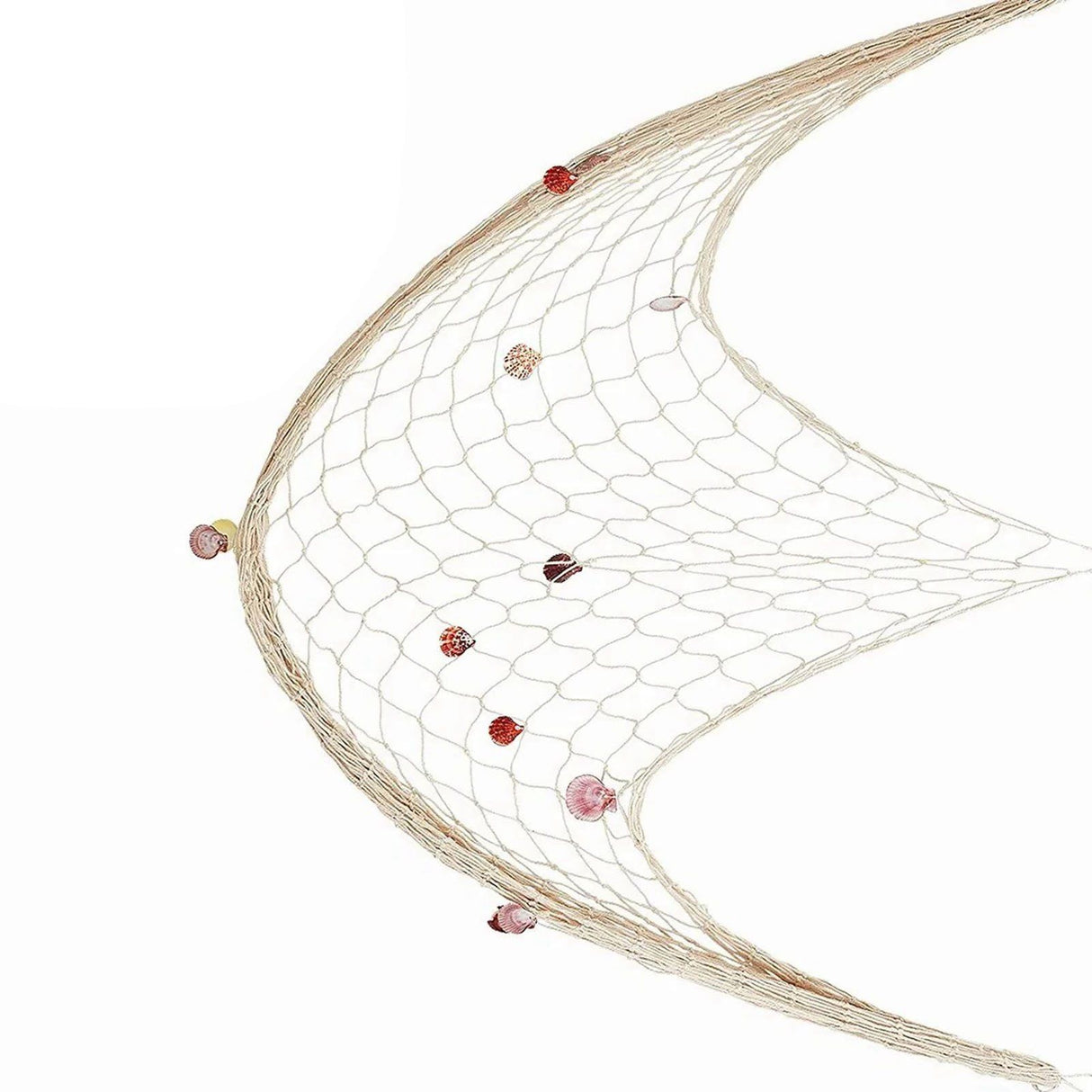 Nautical Decorative Fishing Net Cotton Hand Weaving Mediterranean Style Fishing Net for Party Home Photography Props