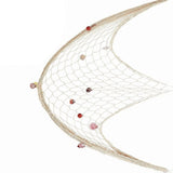 Nautical Decorative Fishing Net Cotton Hand Weaving Mediterranean Style Fishing Net for Party Home Photography Props
