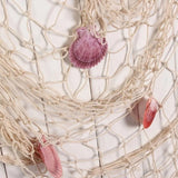 Nautical Decorative Fishing Net Cotton Hand Weaving Mediterranean Style Fishing Net for Party Home Photography Props