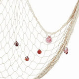 Nautical Decorative Fishing Net Cotton Hand Weaving Mediterranean Style Fishing Net for Party Home Photography Props - Extra Image