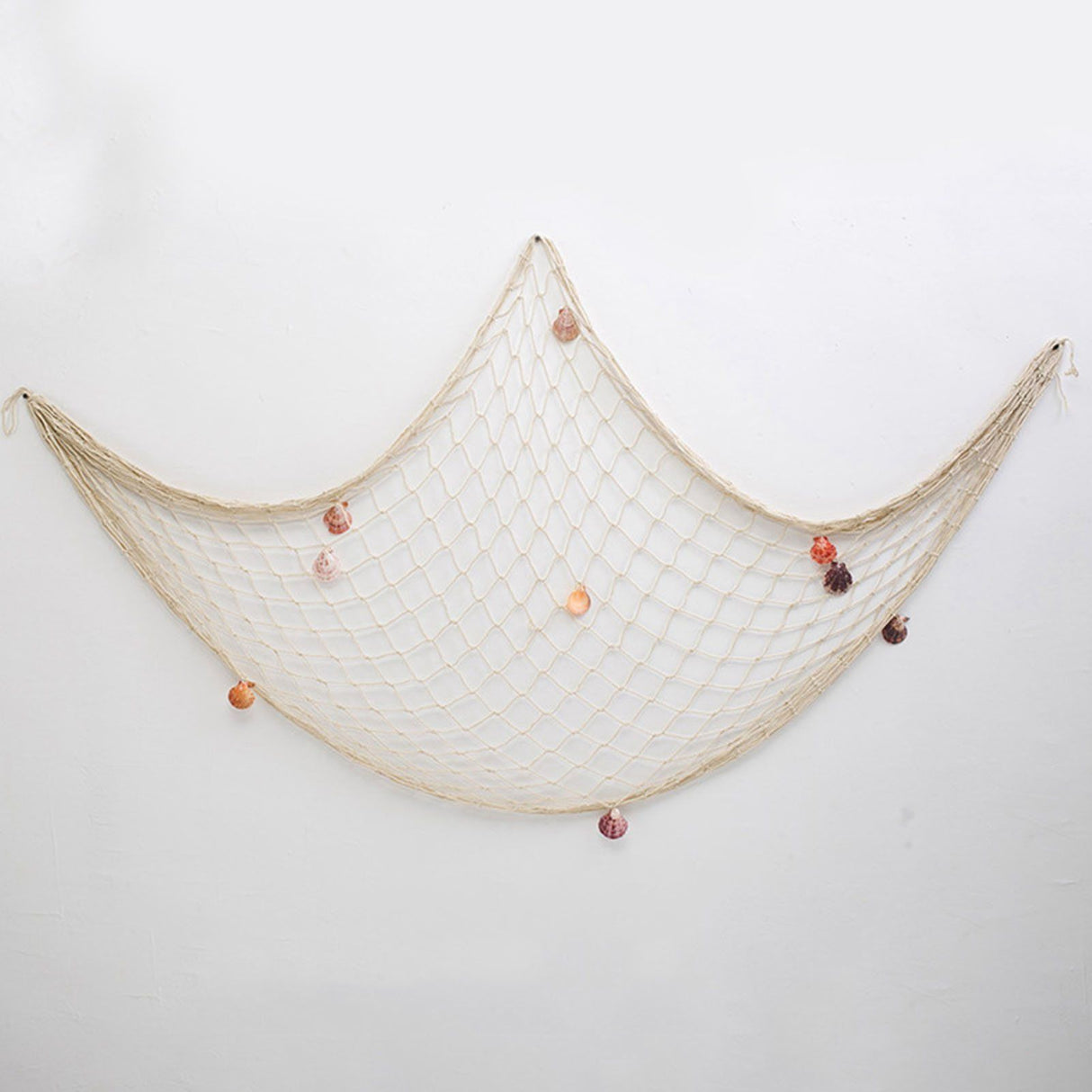 Nautical Decorative Fishing Net Cotton Hand Weaving Mediterranean Style Fishing Net for Party Home Photography Props
