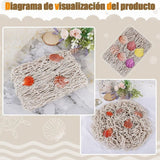 Nautical Decorative Fishing Net Cotton Hand Weaving Mediterranean Style Fishing Net for Party Home Photography Props