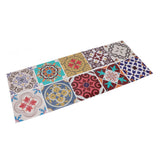 10Pcs Tile Sticker 5.9x5.9in Waterproof Anti Oil Moroccan Style Thick PVC Peel and Stick Tile for Wall Stairs Kitchen