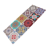 10Pcs Tile Sticker 5.9x5.9in Waterproof Anti Oil Moroccan Style Thick PVC Peel and Stick Tile for Wall Stairs Kitchen
