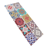 10Pcs Tile Sticker 5.9x5.9in Waterproof Anti Oil Moroccan Style Thick PVC Peel and Stick Tile for Wall Stairs Kitchen