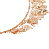 Baroque Metal Leaves Hair Hoop Hand Woven Bridal Headband Alloy Leaf Crown Hair Accessories - Extra Image