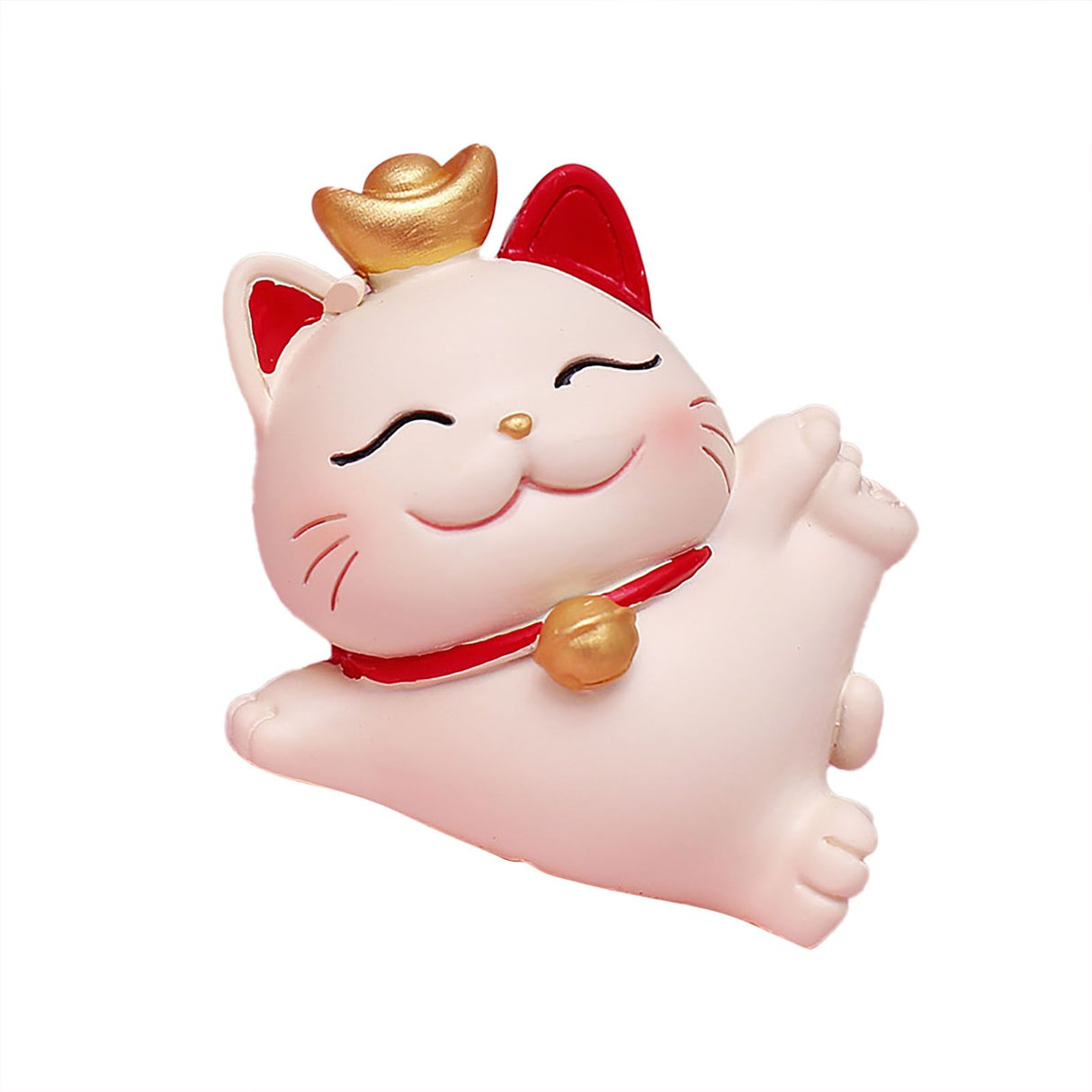 Lucky Cat Ornament Synthetic Resin Fortune Cat Statue Decoration for Home Living Room SJ0001 3