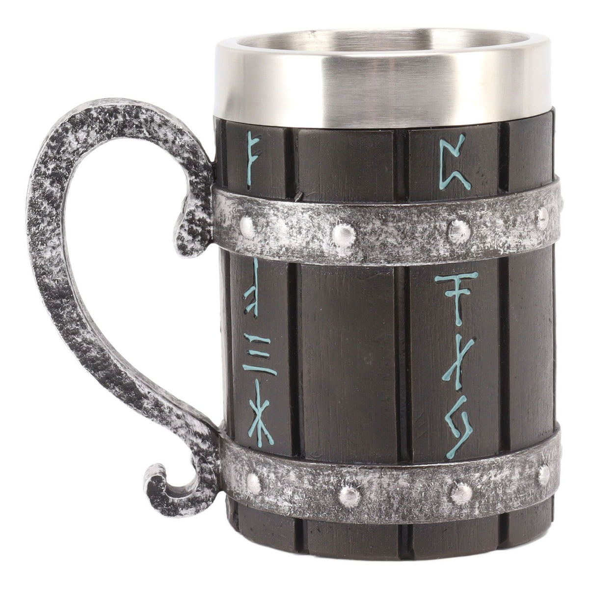Large Beer Mug Decorative Printing High Temperature Resistance Stainless Steel Resin Water Fruit Juices Mug Cup