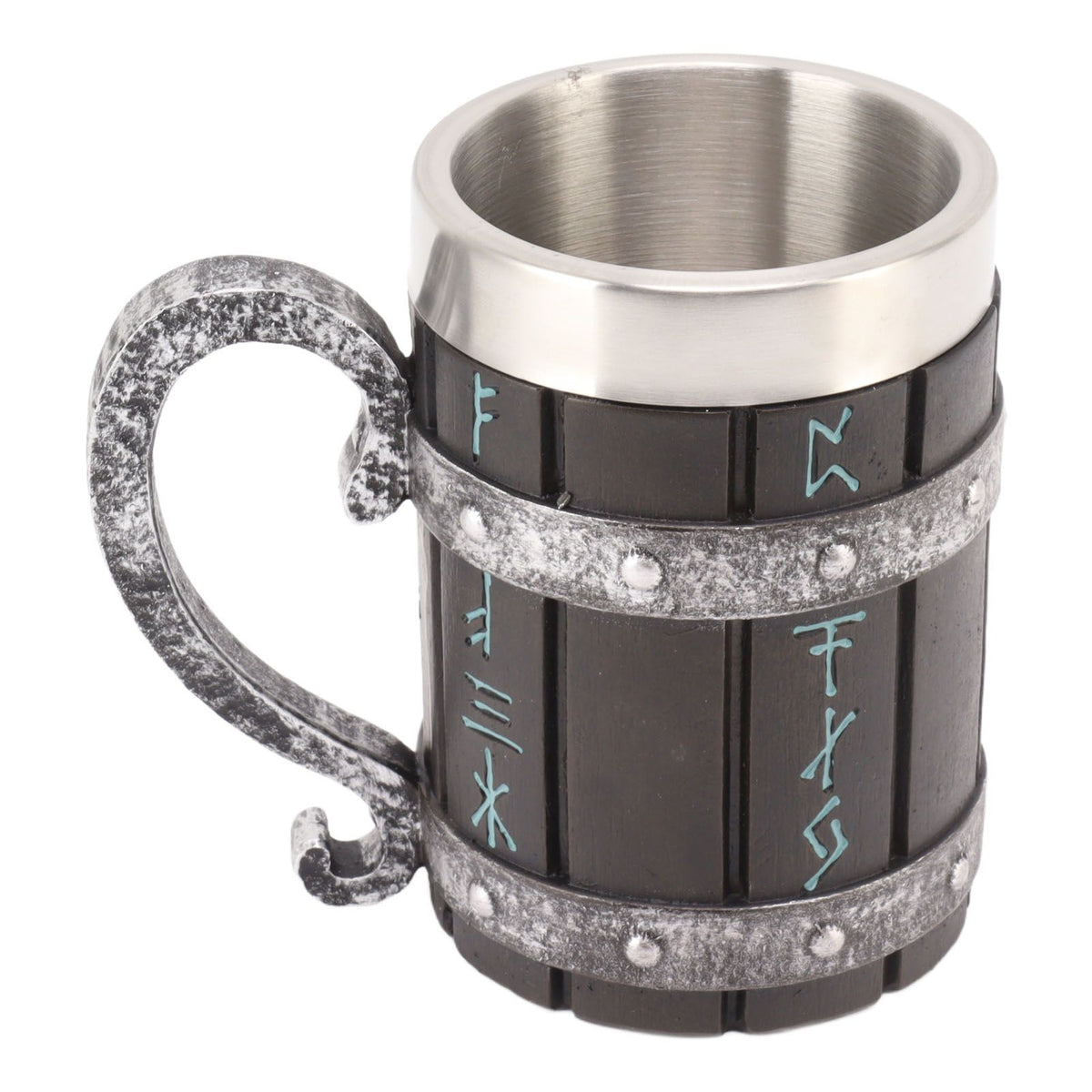 Large Beer Mug Decorative Printing High Temperature Resistance Stainless Steel Resin Water Fruit Juices Mug Cup