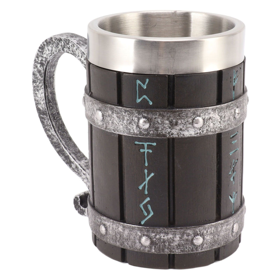 Large Beer Mug Decorative Printing High Temperature Resistance Stainless Steel Resin Water Fruit Juices Mug Cup