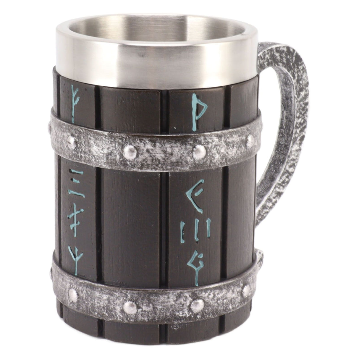 Large Beer Mug Decorative Printing High Temperature Resistance Stainless Steel Resin Water Fruit Juices Mug Cup