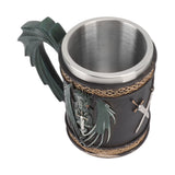 Stainless Steel Mug Innovative Dragon Pirate Retro Style Large Capacity Beer Cup for Beer Coffee Drink Bronzer