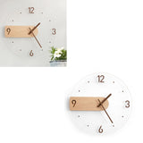 Wall Clock Innovative Minimalist Prevents Ticking Sweep Movement Modern Nordic Wall Clock for Living Room Bedroom