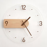 Wall Clock Innovative Minimalist Prevents Ticking Sweep Movement Modern Nordic Wall Clock for Living Room Bedroom - Extra Image