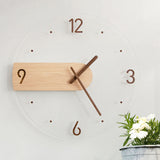 Wall Clock Innovative Minimalist Prevents Ticking Sweep Movement Modern Nordic Wall Clock for Living Room Bedroom