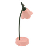 3W LED Touch Desk Lamp 3 Gear Dimmable Foldable Petal Shape Desktop Table Light USB 5V Pink