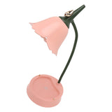 3W LED Touch Desk Lamp 3 Gear Dimmable Foldable Petal Shape Desktop Table Light USB 5V Pink