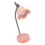 3W LED Touch Desk Lamp 3 Gear Dimmable Foldable Petal Shape Desktop Table Light USB 5V Pink - Close-Up Angle