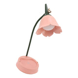 3W LED Touch Desk Lamp 3 Gear Dimmable Foldable Petal Shape Desktop Table Light USB 5V Pink