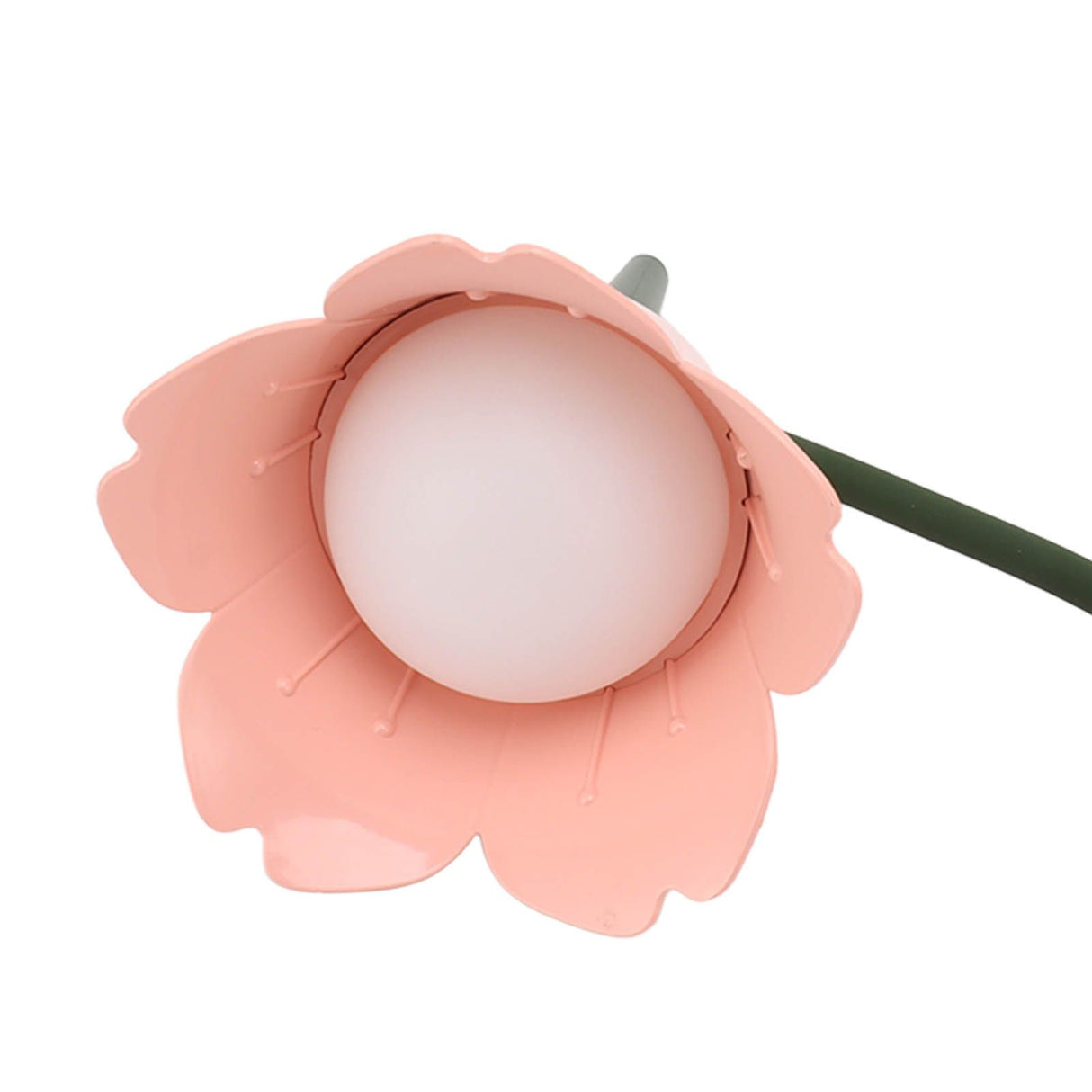 3W LED Touch Desk Lamp 3 Gear Dimmable Foldable Petal Shape Desktop Table Light USB 5V Pink