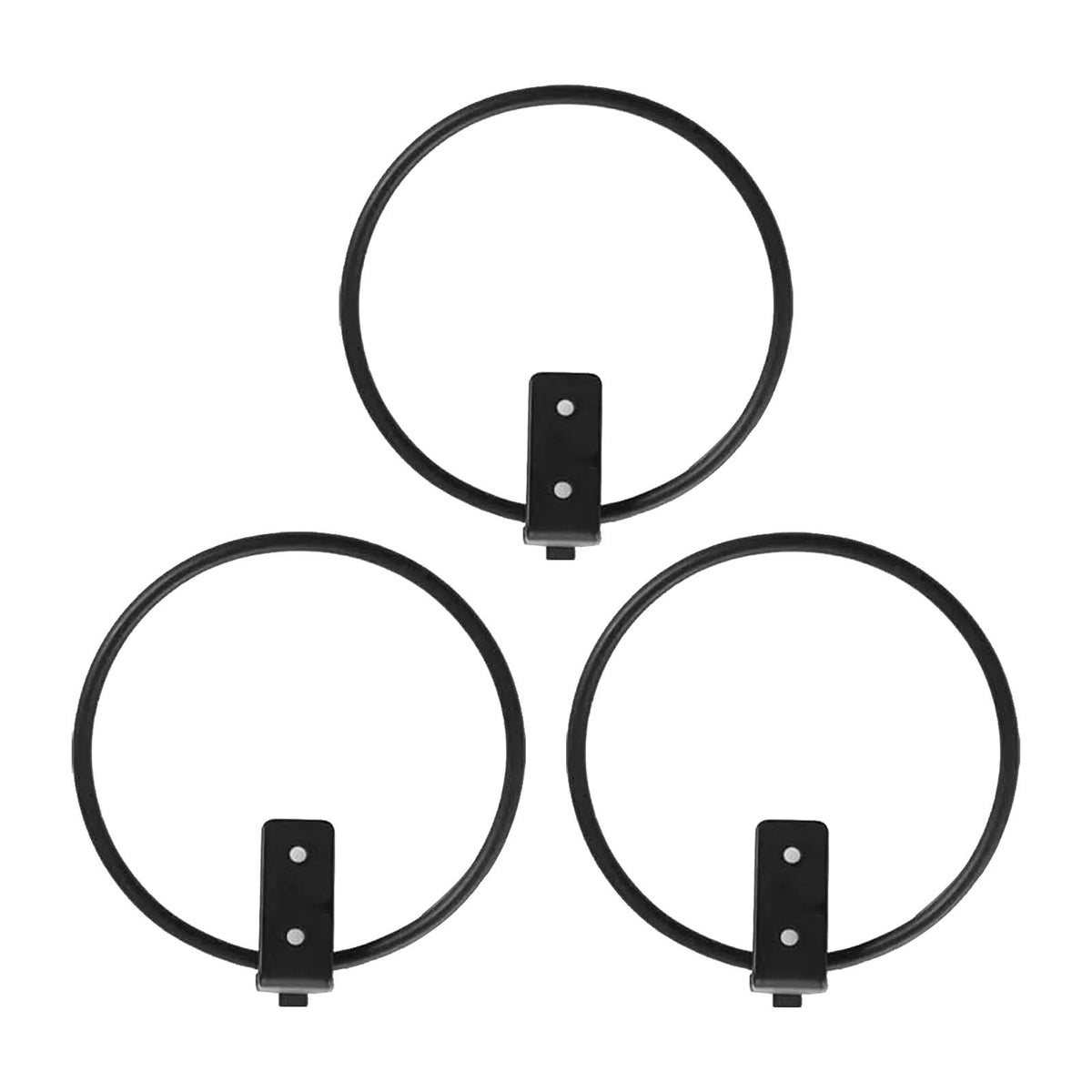 3Pcs 6 Inch Flower Pot Holder Ring Wall Mounted Metal Plant Pot Hanger for Indoors Outdoors