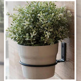 3Pcs 6 Inch Flower Pot Holder Ring Wall Mounted Metal Plant Pot Hanger for Indoors Outdoors