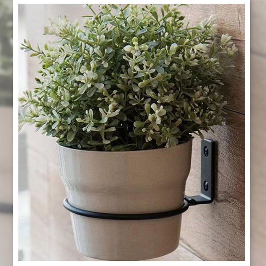 3Pcs 6 Inch Flower Pot Holder Ring Wall Mounted Metal Plant Pot Hanger for Indoors Outdoors