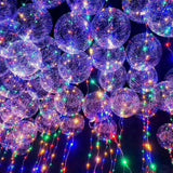 10pcs Luminous Balloon Thickened Explosion Proof Reusable Clear Light Up Balloon for Party Wedding 36 Inch