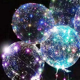 10pcs Luminous Balloon Thickened Explosion Proof Reusable Clear Light Up Balloon for Party Wedding 36 Inch