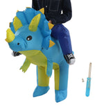 Inflatable Dinosaur Costume Halloween Cosplay Costume Party Riding Triangle Dinosaur Inflatable Doll Suit Children 90‑120cm