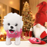 Electronic Plush Dog Interactive Puppy Singing Walking Toy with Remote Control Leash Kids Toddler Birthday Gifts Pink