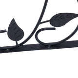 2pcs Hanging Plant Bracket Heavy Duty Rust Resistant Durable Iron Art Outdoor Planter Hanger Hooks Black