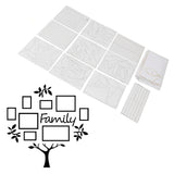 3D Tree Wall Stickers Family Tree Wall Decor Acrylic 3D DIY Mirror Stickers for Living Room Bedroom Sofa Office 117x119cm Black Medium - Extra Image