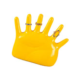 Ring Hand Holder All Round Display Fade Resistant Exquisite Hand Jewelry Display Stand for Bracelets Watches Yellow