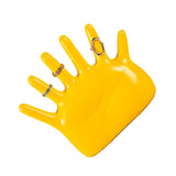 Ring Hand Holder All Round Display Fade Resistant Exquisite Hand Jewelry Display Stand for Bracelets Watches Yellow - 45-Degree Angle