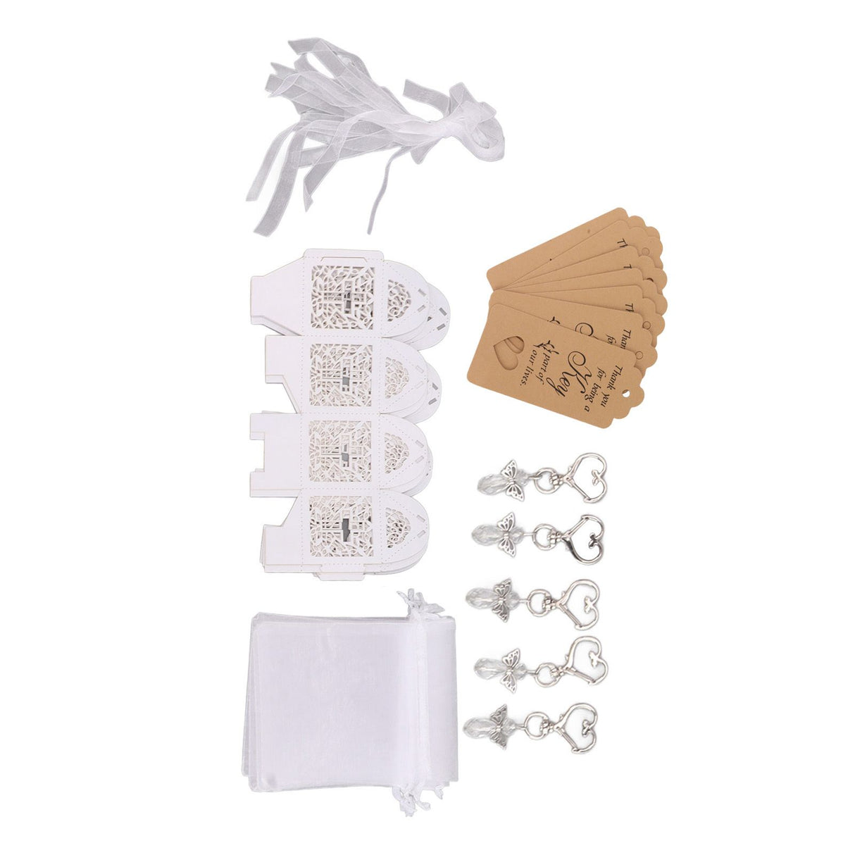24Pcs Angel Favor Keychains Cute Angel Guest Return Gifts Baby Shower Favors for Wedding Party
