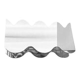 Flower Vase Modern Acrylic Decorative Unique Wavy Shape Vase for Bedroom Living Room Table Mirror - Side View