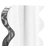 Flower Vase Modern Acrylic Decorative Unique Wavy Shape Vase for Bedroom Living Room Table Mirror