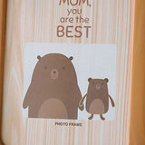 Ins Cute Cartoon Creative Photo Frame 7 Inch Picture Frame Office Desktop Decoration Kindergarten Wall Decoration Brown Bear