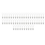 50 Pcs Angel Pendant Keychain Zinc Alloy Silver Vintage Exquisite Auspicious Meaning Guardian Angel Key Ring