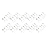 50 Pcs Angel Pendant Keychain Zinc Alloy Silver Vintage Exquisite Auspicious Meaning Guardian Angel Key Ring