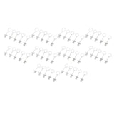 50 Pcs Angel Pendant Keychain Zinc Alloy Silver Vintage Exquisite Auspicious Meaning Guardian Angel Key Ring - Extra Image