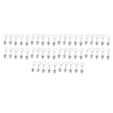 50 Pcs Angel Pendant Keychain Zinc Alloy Silver Vintage Exquisite Auspicious Meaning Guardian Angel Key Ring